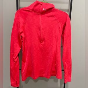Under Armour Womens Neon Pink Half Zip Pullover SIZE M